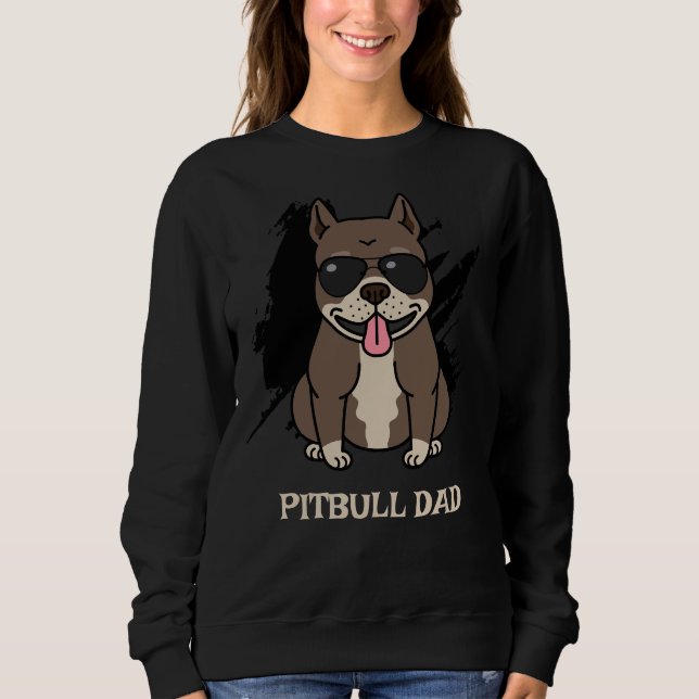 Pitbull-Vater Sweatshirt (Vorderseite)