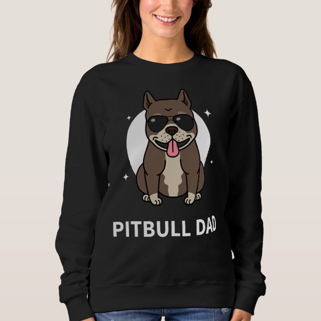 Pitbull-Vater Sweatshirt (Vorderseite)