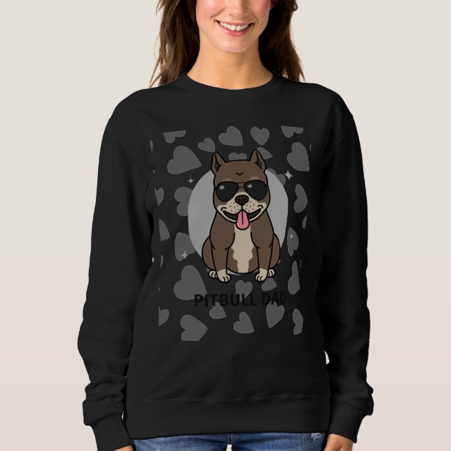 Pitbull-Vater Sweatshirt (Vorderseite)