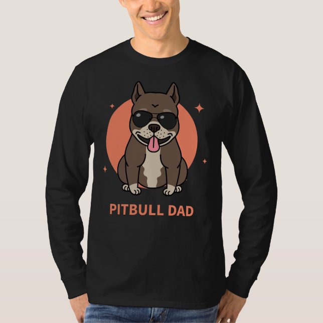 Pitbull-Vater T-Shirt (Vorderseite)