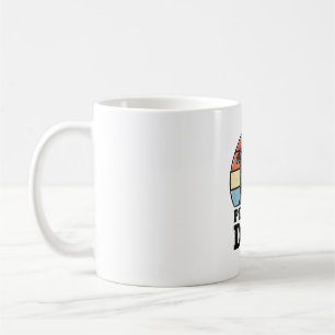 Pitbull-Vater Vintage-Hundefreund-Shirt-Design (2) Kaffeetasse