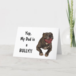 Pitbull Vatertagskarte Karte
