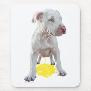 Pitbull-Welpe macht OOPS herum Mousepad