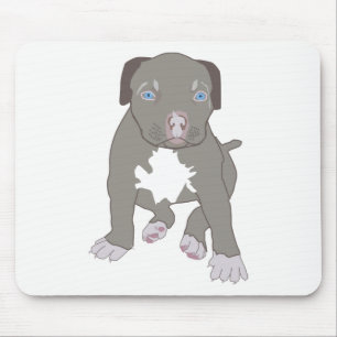 Pitbull-Welpe Mousepad