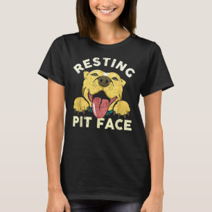 Pitbull Welpe Ruhepause Gesichter sonnengestört tu T-Shirt