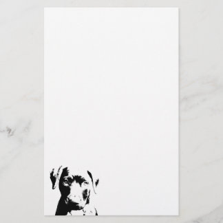 Pitbull Welpengesicht Briefpapier