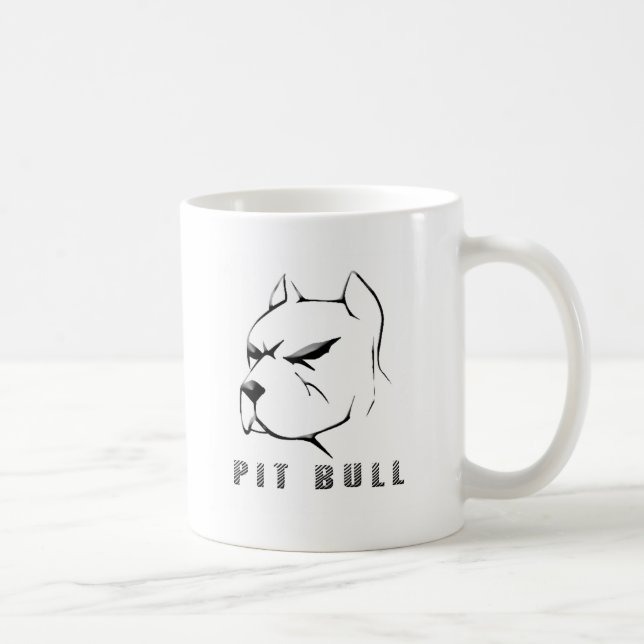 Pitbull zeichnen kaffeetasse (Rechts)