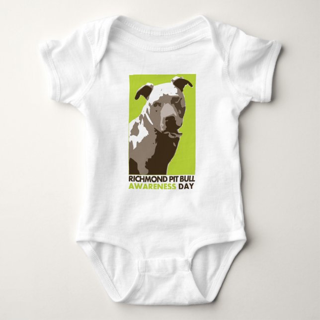 - Pitbullbewusstseinstag Baby Strampler (Vorderseite)