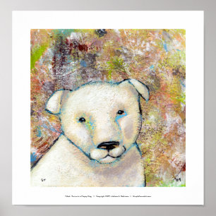 Pitbullbulldoggenkunst-Malerei Brutus ist Poster