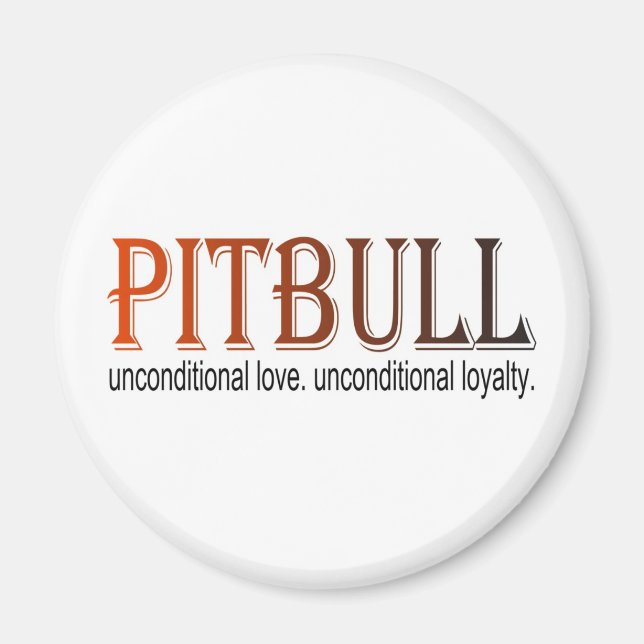 Pitbulle-bedingter Magnet (Vorne)