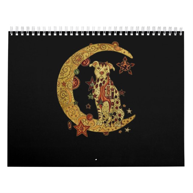 Pitbulle und Mond Kalender (Titelbild)
