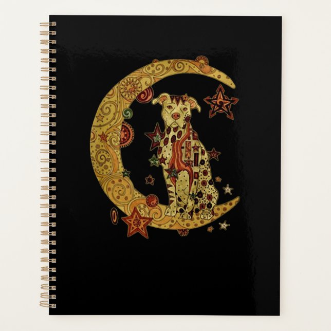 Pitbulle und Mond Planer (Vorderseite)