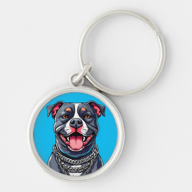 Pitbulling Schlüsselanhänger (Vorne)