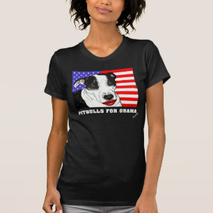 PITBULLS FÜR OBAMA 2008 T-Shirt