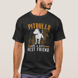 Pitbulls sind ein Jungs Bestfriend Dog Lover Puppy T-Shirt