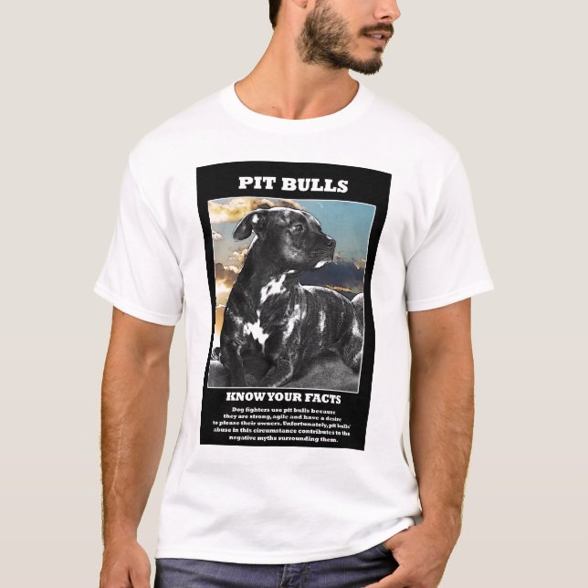 Pitbulltatsachen T-Shirt (Vorderseite)