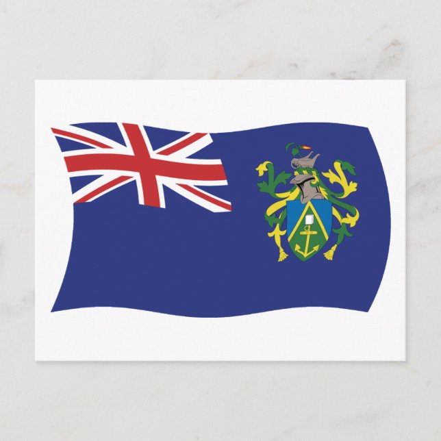 Pitcairn-Inseln-Flagge Postkarte (Vorderseite)