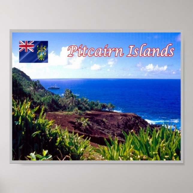 Pitcairn Islands - St. Paul's Point - Poster (Vorne)