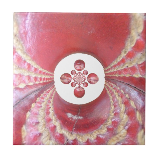 Pitch Kaleidoskop: Cricket Balls The Game's Heart Fliese (Vorderseite)