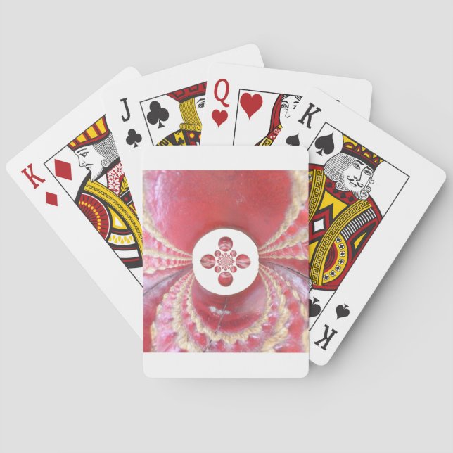Pitch Kaleidoskop: Cricket Balls The Game's Heart Spielkarten (Rückseite)