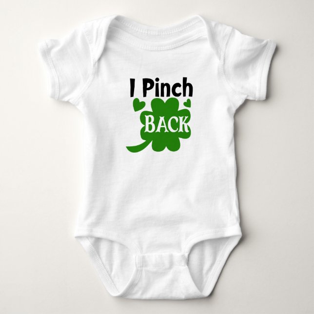 Pitch mich auf den Rücken Baby Strampler (Vorderseite)