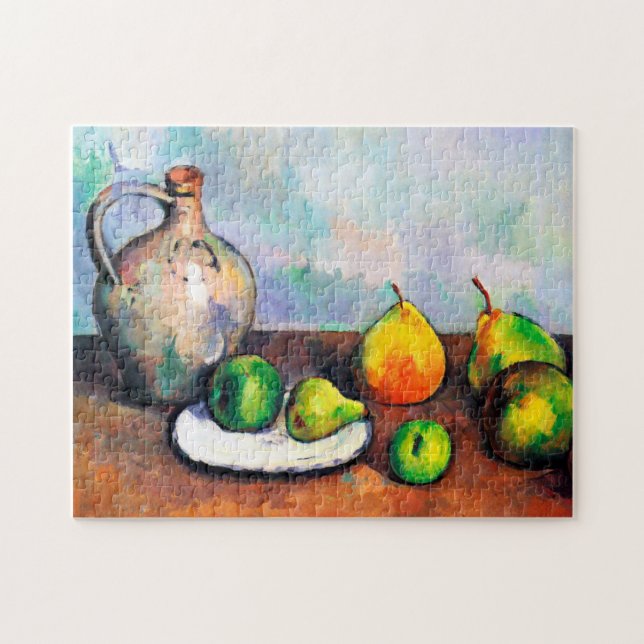 Pitcher and Fruit, Paul Cezanne (Horizontal)