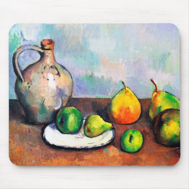 Pitcher and Fruit, Paul Cezanne Mousepad (Vorne)