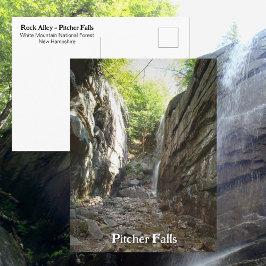 Pitcher Falls Rock Alley White Mountains NH Postkarte