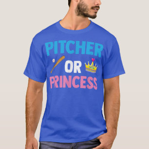 Pitcher oder Prinzessin Funny Gender Reveal Party  T-Shirt