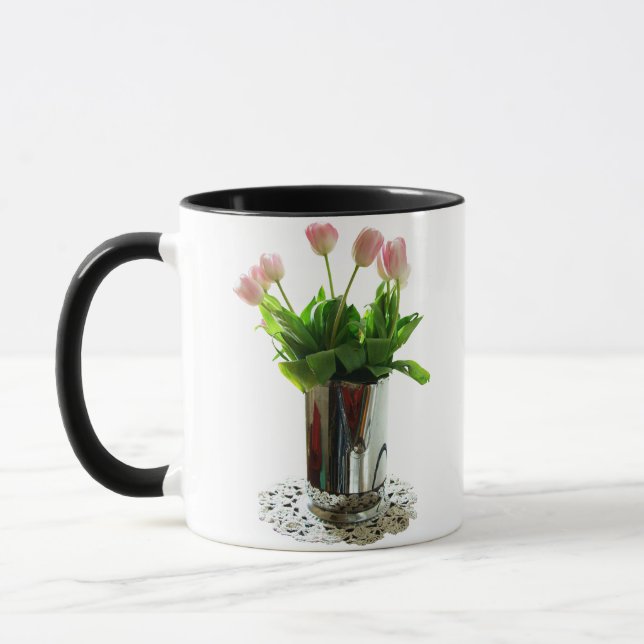 Pitcher von rosa Tulips Tasse (Links)