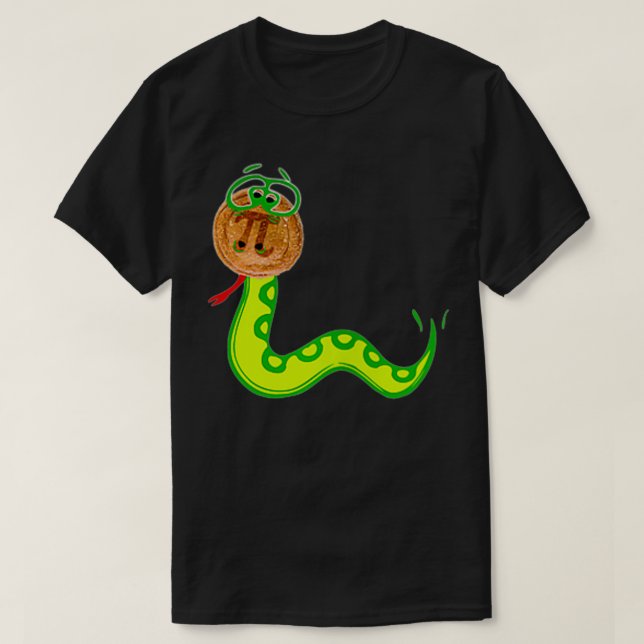 PITHON Pi Day Python Pie Math Snake Wild Animal Na T-Shirt (Design vorne)