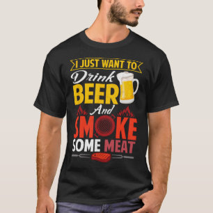 Pitmaster Shirt Geschenk T-Shirt trinken Bier Rauc