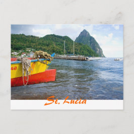 Pitons, Soufriere St Lucia Postkarte