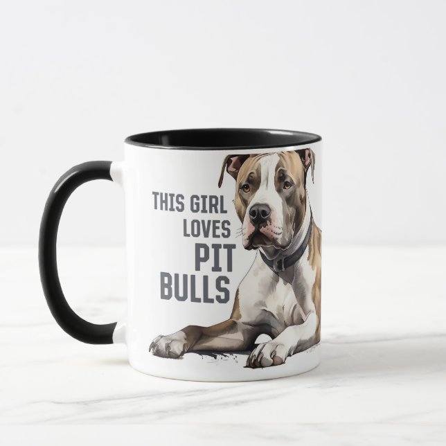 Pitt Bull Tasse - Diese Girl-Lieben Pit Bulls (Links)