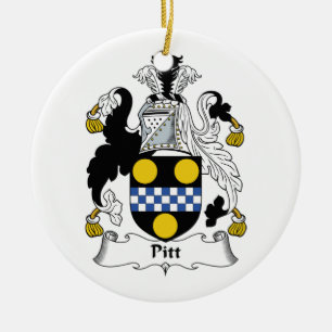 Pitt Familienwappen Keramikornament