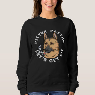 Pitter Patter Lasse Lit Gsd Dog Stoner mit J Sweatshirt
