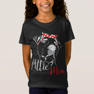 Pittie Mama American Pitbull Dog Lover Gift T-Shirt