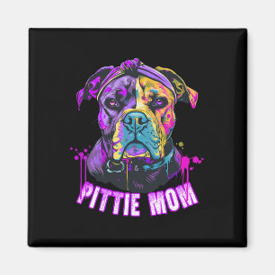 Pittie Mama Pitbull Hund Liebt Muttertag Magnet