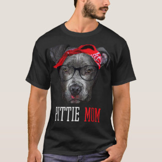 Pittie Mama Pitbull Hund liebt Niedliche Mütter Ta T-Shirt