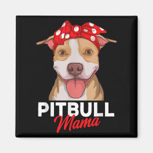 Pittie Mama Pitbull Hundemutter Lustiges Muttertag Magnet