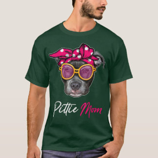 Pittie Mom Pitbull Dog Lovers Mothers Day Women Gr T-Shirt