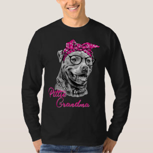 Pittie Oma American Pitbull Dog Mama T-Shirt