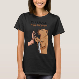 Pittie Oma Pitbull Mama Frauen T-Shirt