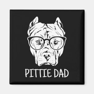 Pittie Vater Pitbull Dog Liebhaber Geschenk Magnet