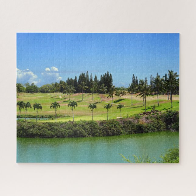 Pittoresque Hawaii Golf Course Jigsaw Puzzle (Horizontal)