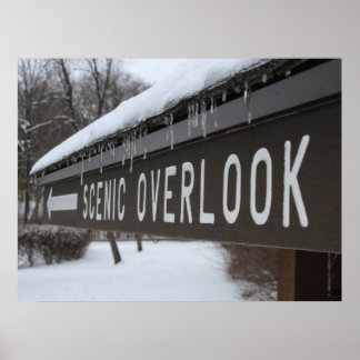 Pittoresque Overlook Connexion en hiver Poster