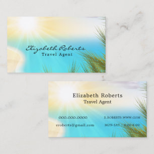 Pittoresque Tropical Beach Travel Agent Carte de v