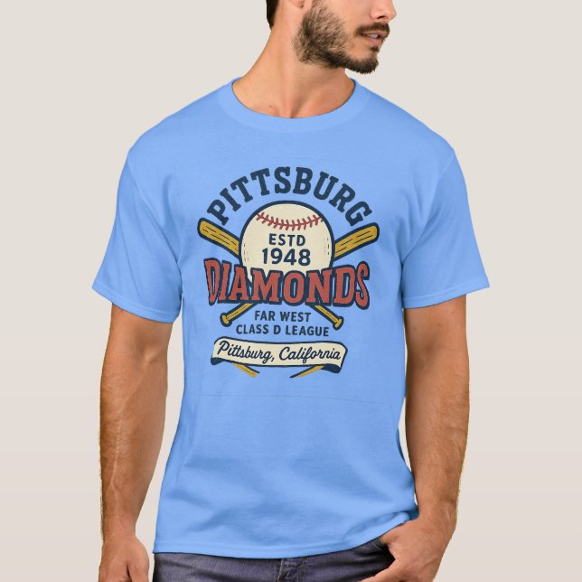 Pittsburg Diamonds - Kalifornien T-Shirt (Vorderseite)