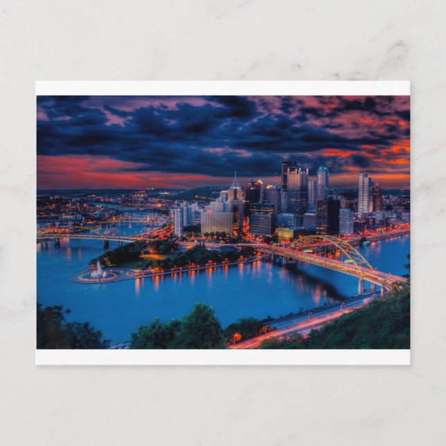 Pittsburgh3475 Postkarte (Vorderseite)
