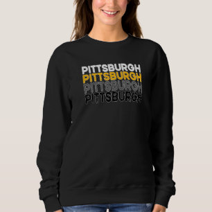 Pittsburgh 412 Pride Liebe Yinzer verblasst Pa Let Sweatshirt
